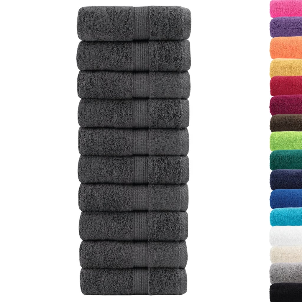 Asciugamani per ospiti Premium SOLUND 50 pz Antracite 30x50 cm
