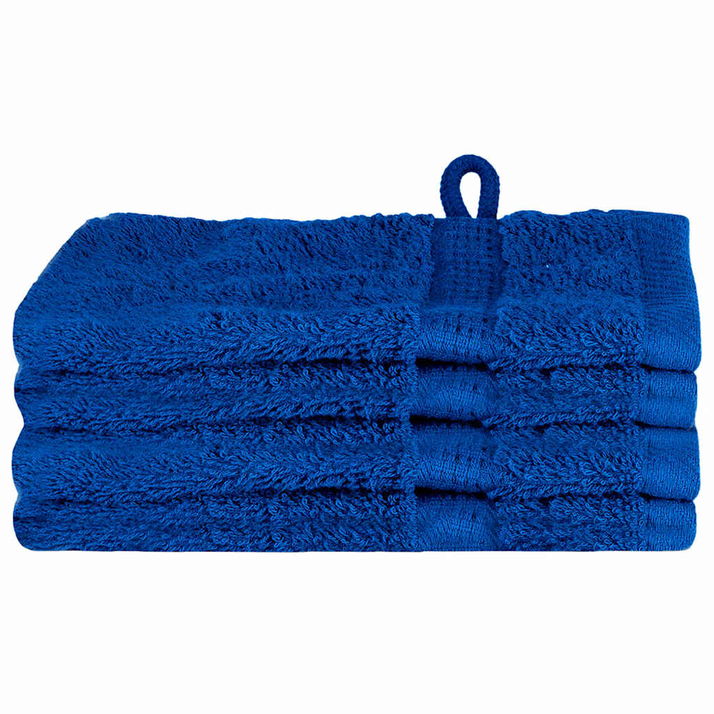 Asciugamano per Ospiti SOLUND 4 pz Blu 15 x 21 cm 550 gsm | homemem39