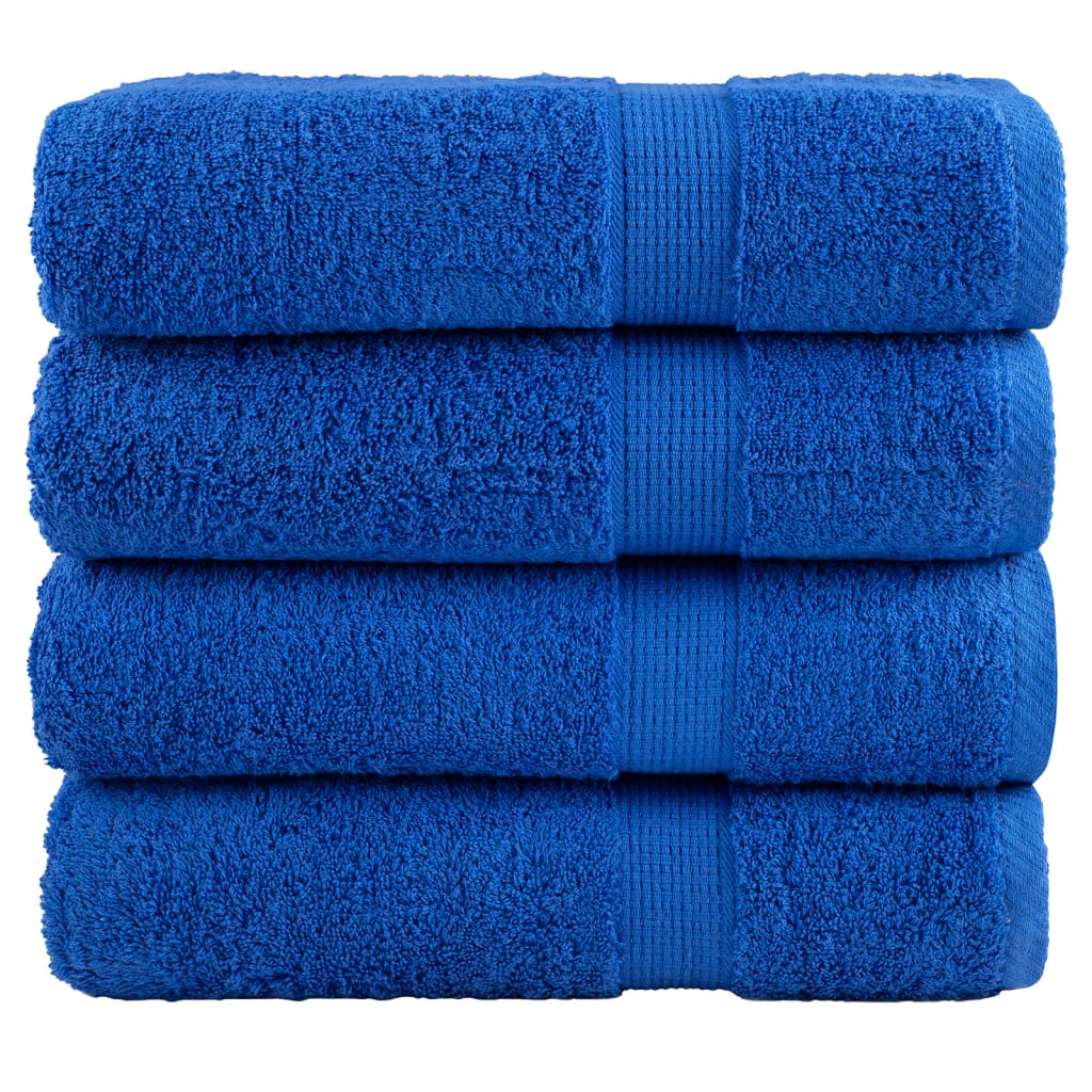 Asciugamani da doccia premium SOLUND 4 pz blu 70x140cm 600 g/m²