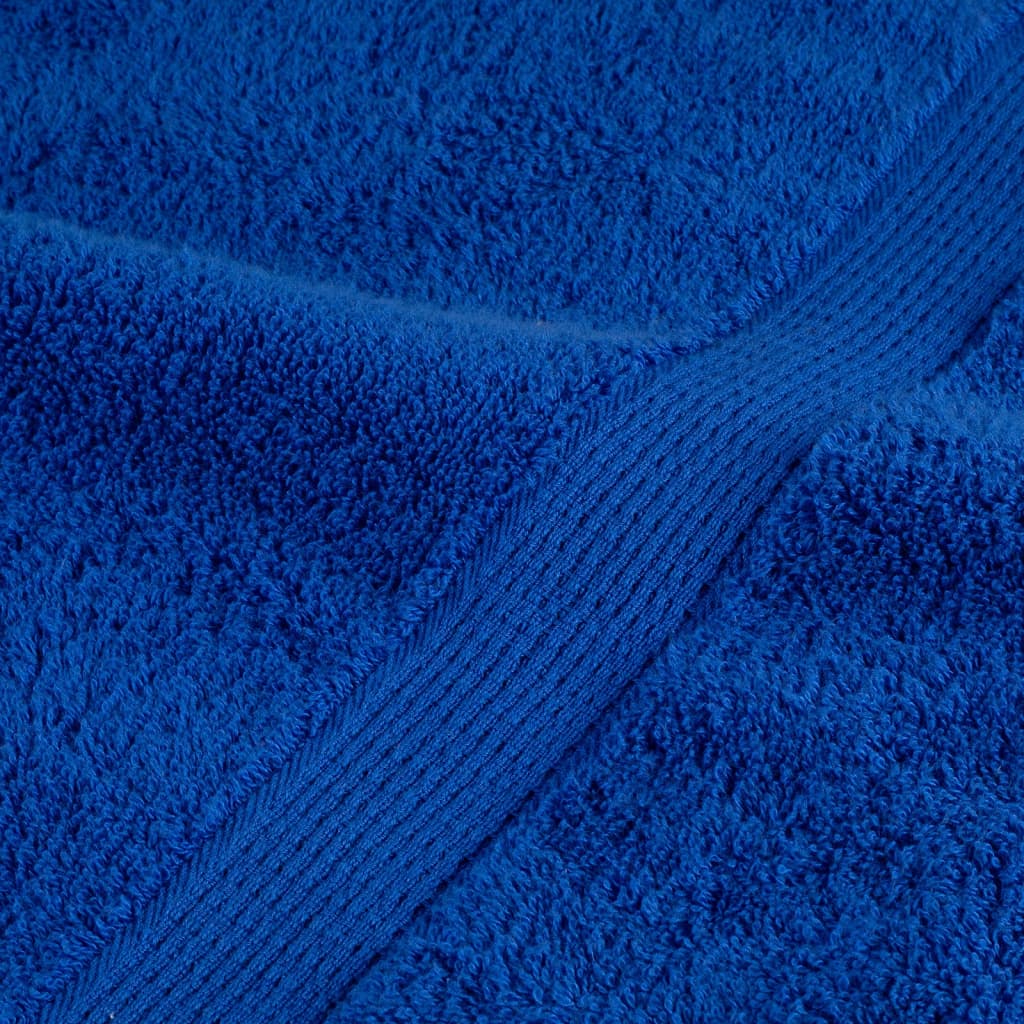 Asciugamani Premium SOLUND 10 pz Blu 100x200 cm 600 g/m²