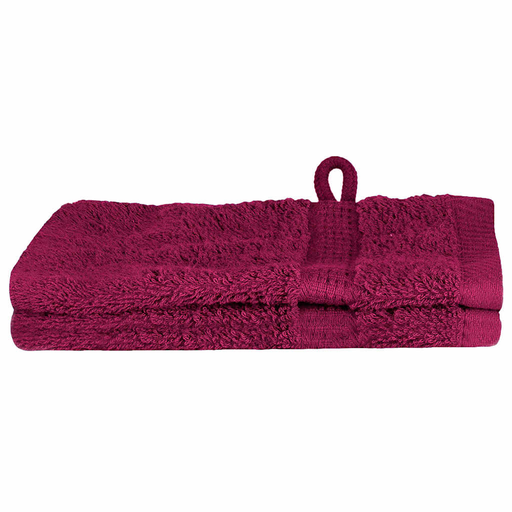 Panni per il viso SOLUND 2 pcs Bordò Cotone - homemem39
