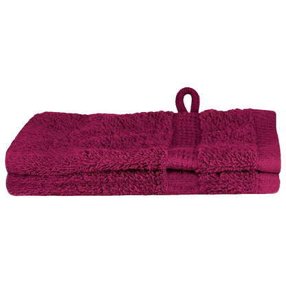 Panni per il viso SOLUND 2 pcs Bordò Cotone - homemem39