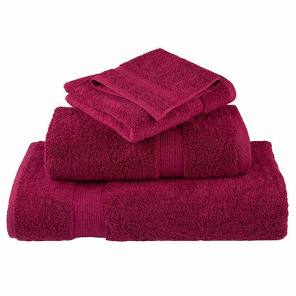 Panni per il viso SOLUND 4 pcs Bordò Cotone - homemem39