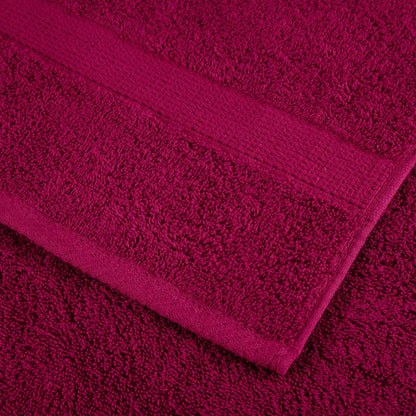 Asciugamani Ospiti SOLUND 2 pz Bordeaux 30x50 cm 600gsm - homemem39