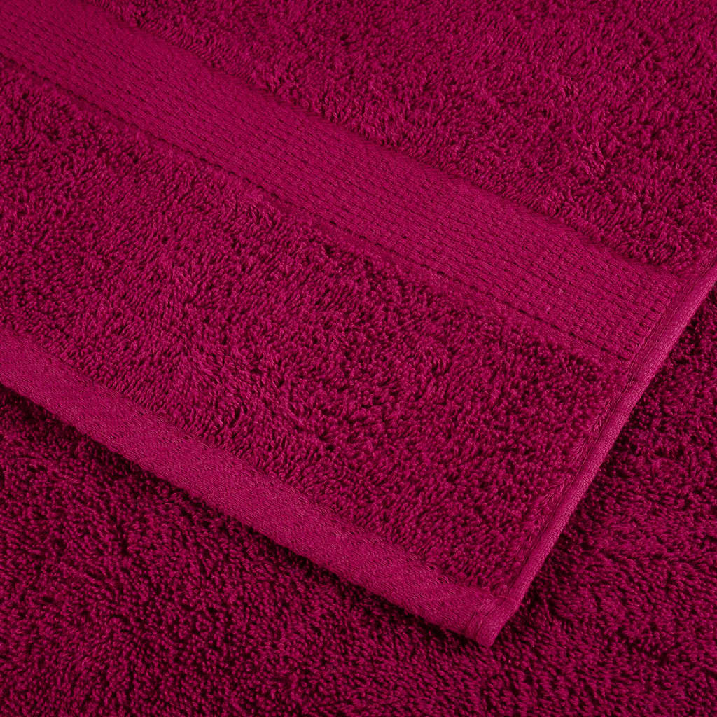 Asciugamani Premium SOLUND 10 pz Bordeaux 50x100 cm 600gsm