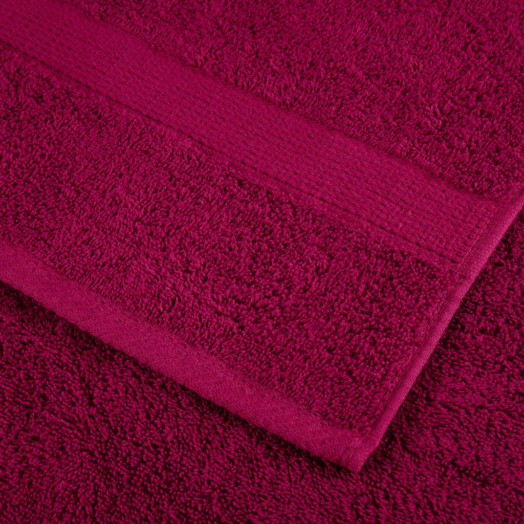 Asciugamani da Bagno SOLUND 4 pz Bordeaux 100x150cm 600gsm