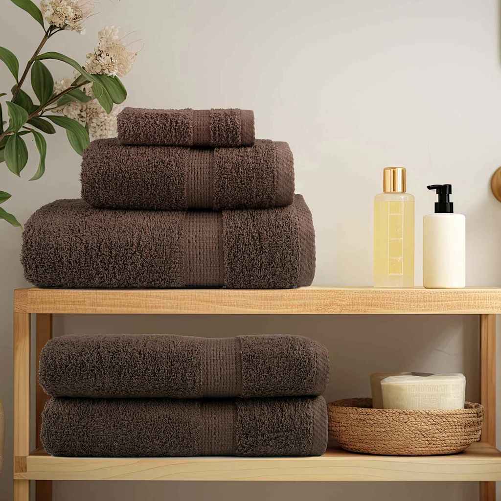 Panni per il viso SOLUND 4 pcs Marrone Cotone - homemem39