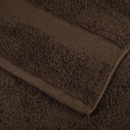 Asciugamani Premium SOLUND 4 pz Marrone 50x100 cm 600 g/m²