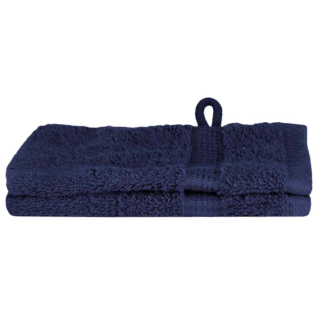 Panni per il viso SOLUND 2 pcs Blu marino Cotone - homemem39