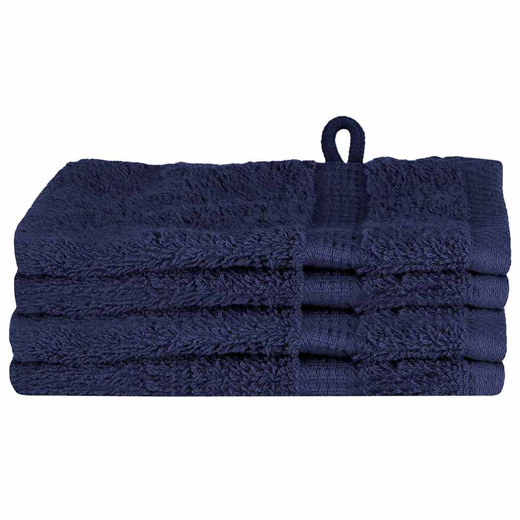 Panni per il viso SOLUND 4 pcs Blu marino Cotone - homemem39