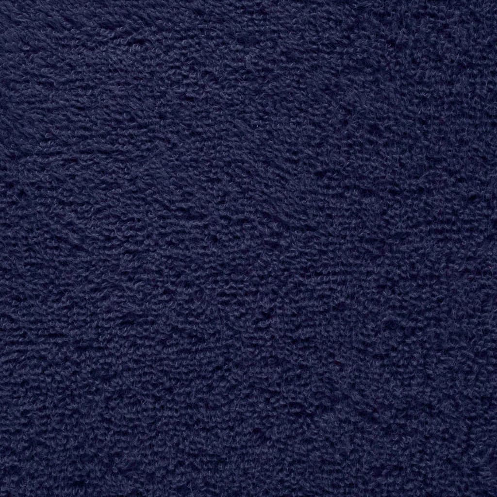 Asciugamani Premium SOLUND 10 pezzi Blu Navy 30x30cm 600gsm - homemem39