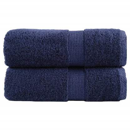 Asciugamani per ospiti Premium SOLUND 2 pz Blu navy 30x50 cm