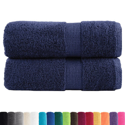 Asciugamani per ospiti Premium SOLUND 2 pz Blu navy 30x50 cm