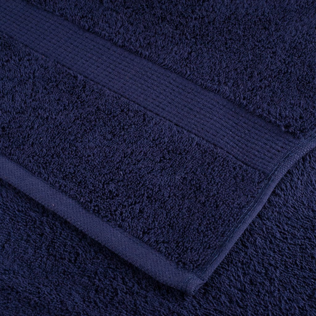 Asciugamani per ospiti Premium SOLUND 2 pz Blu navy 30x50 cm