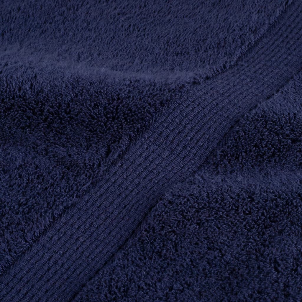 Asciugamani per ospiti Premium SOLUND 2 pz Blu navy 30x50 cm