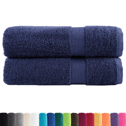 Asciugamani da Bagno SOLUND 2 pz Blu Navy 100x150cm 600gsm