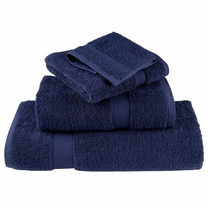 Asciugamani da Bagno SOLUND 2 pz Blu Navy 100x150cm 600gsm