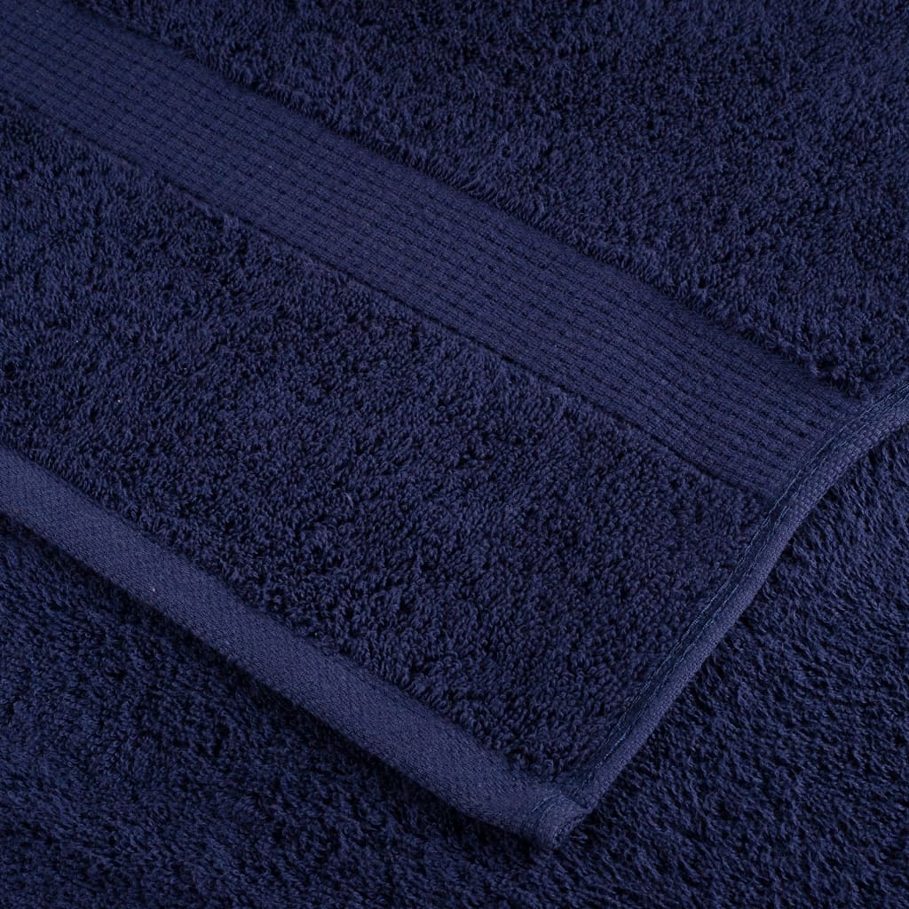 Asciugamani da Bagno SOLUND 4 pz Blu Navy 100x150cm 600gsm