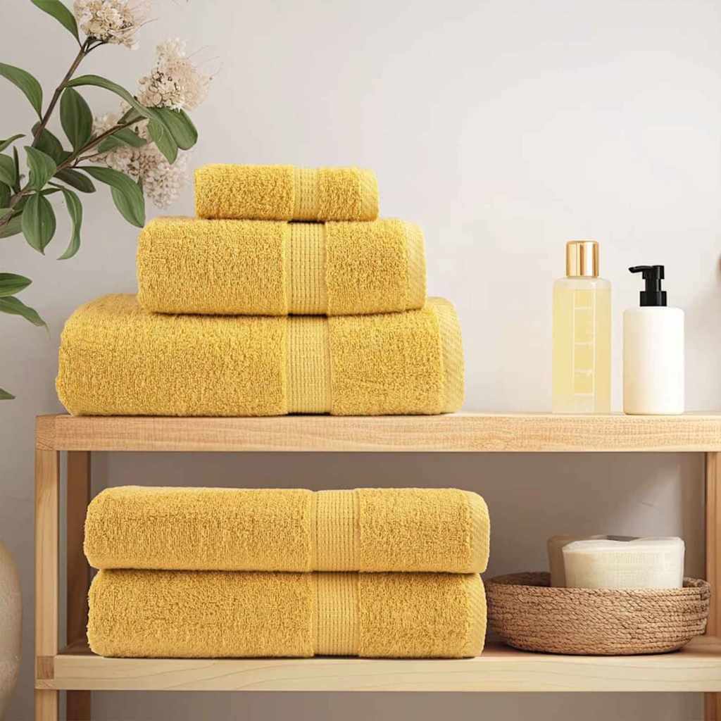 Panni per il viso SOLUND 10 pcs Oro Cotone - homemem39