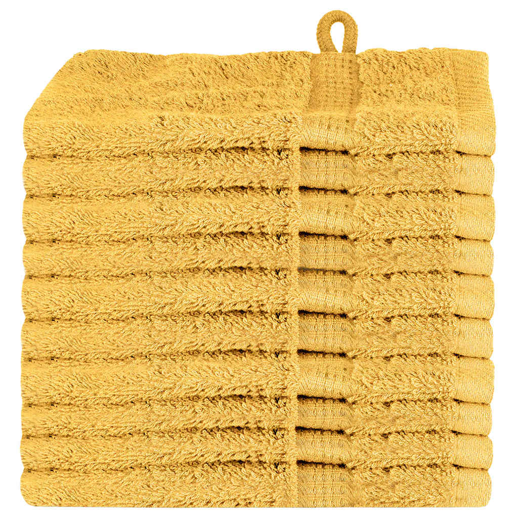 Panni per il viso SOLUND 10 pcs Oro Cotone - homemem39