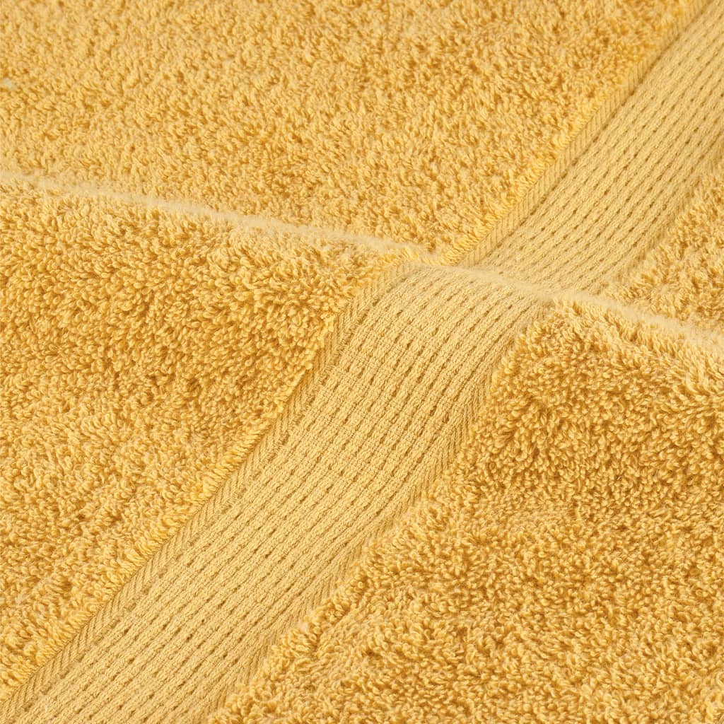 Asciugamani Premium SOLUND 2 pz Oro 30x30 cm 600 g/m²