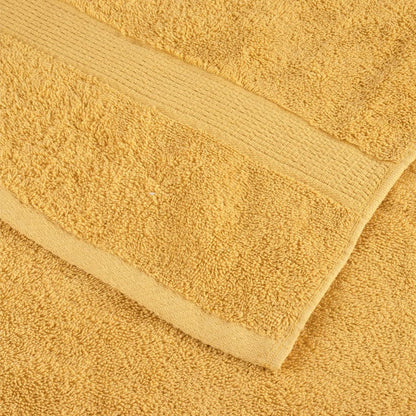 Asciugamani Premium SOLUND 2 pz Oro 100x200 cm 600 g/m²