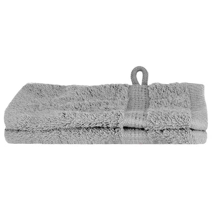 Panni per il viso SOLUND 2 pcs Grigio Cotone - homemem39