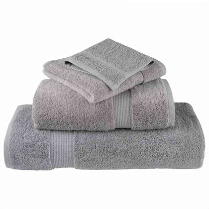 Asciugamano per Ospiti SOLUND 10 pz Grigio 15 x 21 cm 550 gsm | homemem39