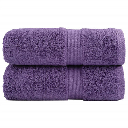 Asciugamani Premium SOLUND 2 pz Viola 30x30 cm 600 g/m²