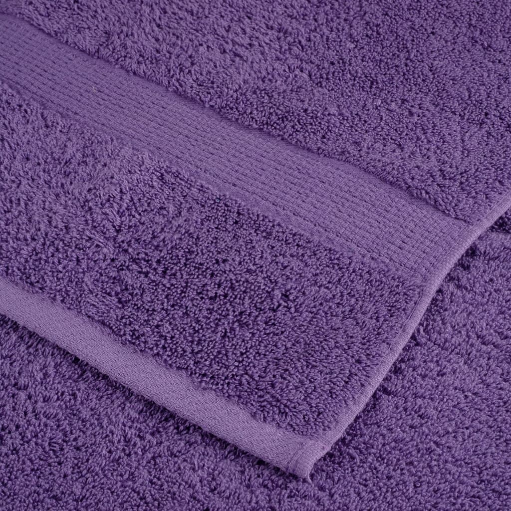 Asciugamani da Doccia SOLUND 2 pz Viola 70x140 cm 600 g/m²