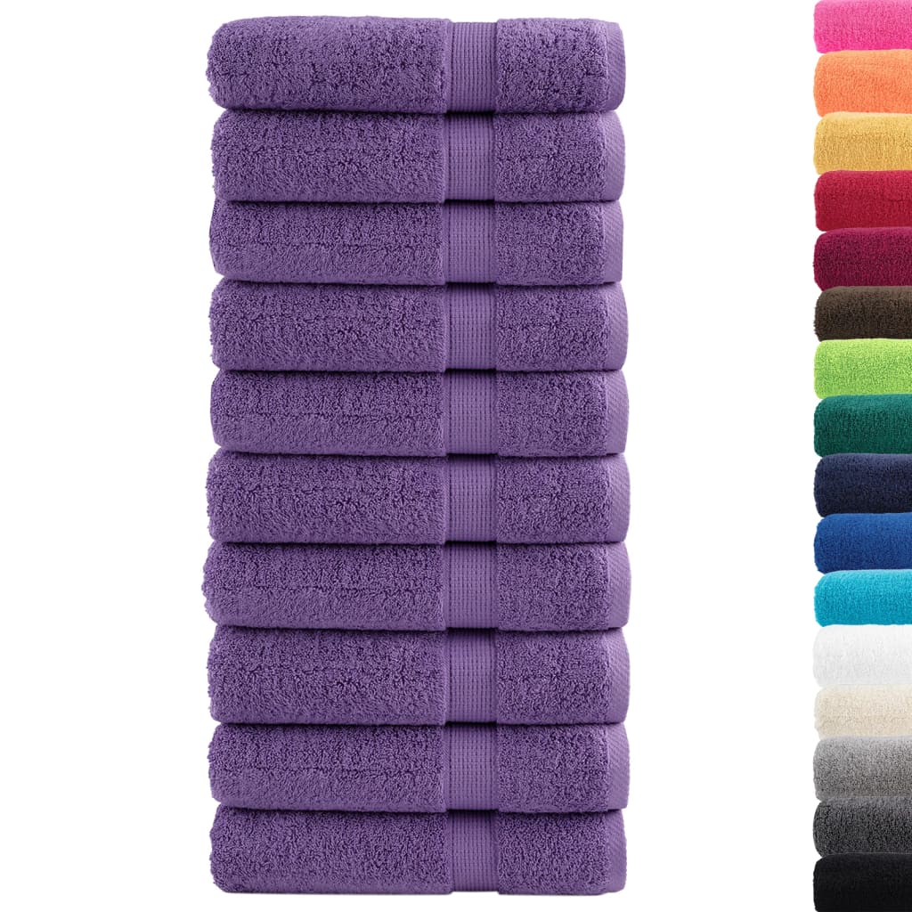 Asciugamani da bagno Premium SOLUND 10 pz Viola 100x150 cm