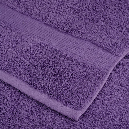 Asciugamani Premium SOLUND 4 pz Viola 100x200 cm 600 g/m²