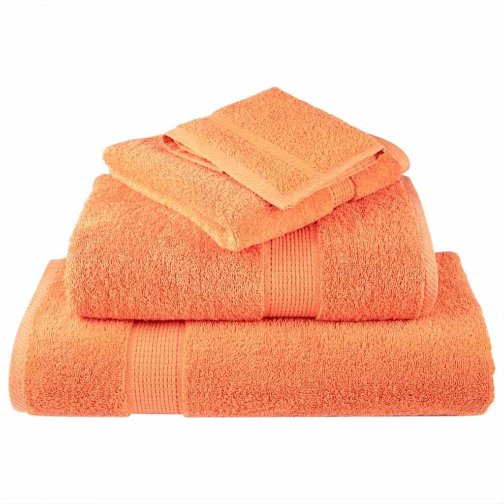 Panni per il viso SOLUND 4 pcs Arancione Cotone - homemem39