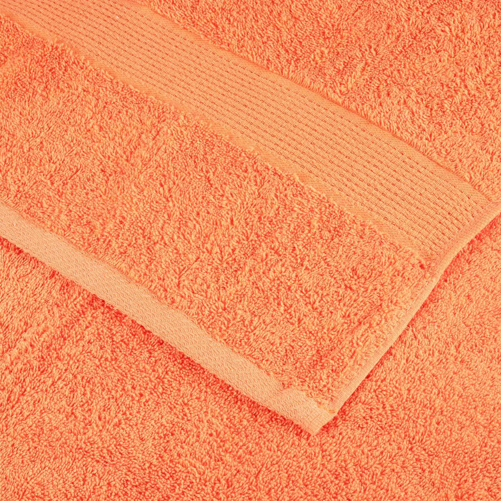 Asciugamani Doccia SOLUND 4 pz Arancioni 70x140cm 600 g/m²
