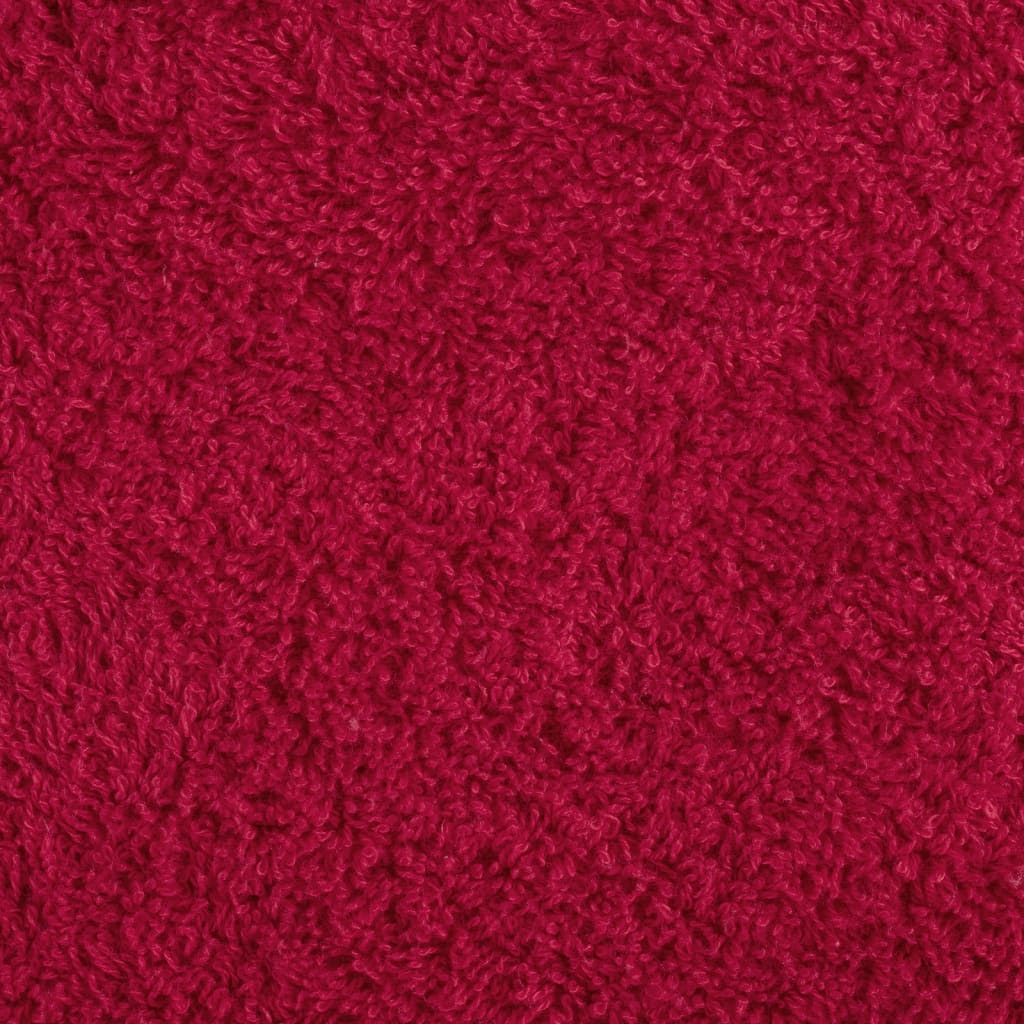 Asciugamani Premium SOLUND 10 pz Rosso 100x200 cm 600 g/m²