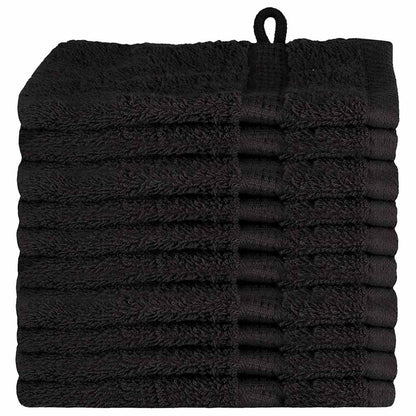 Asciugamano per Ospiti SOLUND 10 pz Nero 15 x 21 cm 550 gsm | homemem39