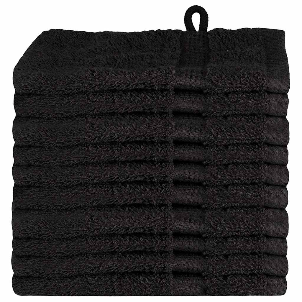 Panni per il viso SOLUND 10 pcs Nero Cotone - homemem39