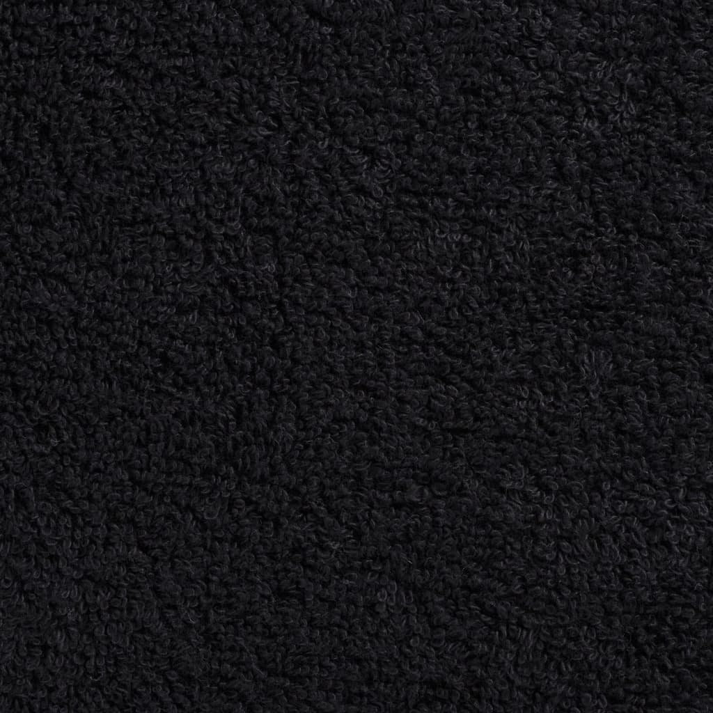 Asciugamani per Ospiti SOLUND 4 pz Neri 30x50 cm 600 gsm