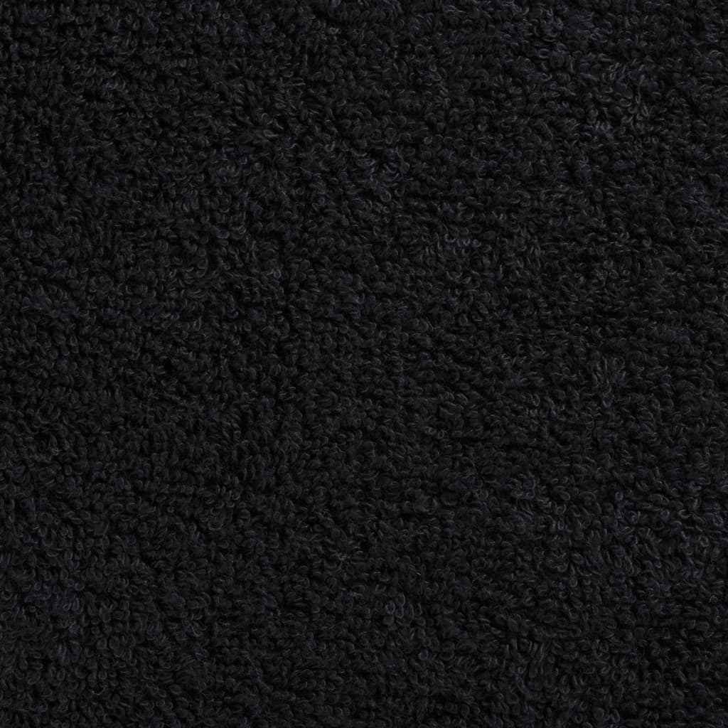 Asciugamani da bagno Premium SOLUND 4 pz Nero 100x150cm 600g/m²