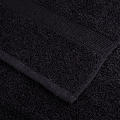 Asciugamani da bagno Premium SOLUND 4 pz Nero 100x150cm 600g/m²