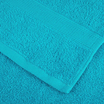Asciugamano per Ospiti SOLUND 4 pz Turchese 15 x 21 cm 550 gsm | homemem39