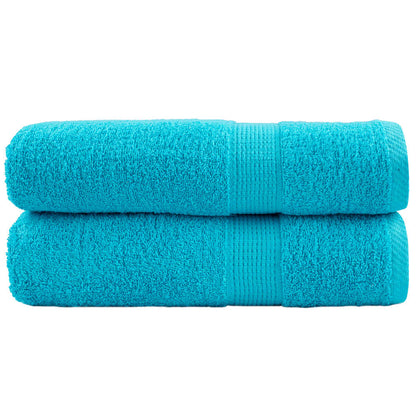 Asciugamani Bagno SOLUND 2 pz Turchesi 50x100 cm 600 g/m² | homemem39