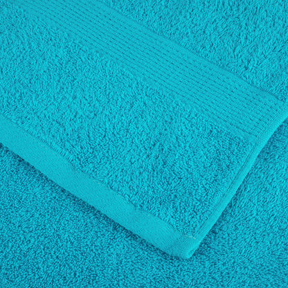 Asciugamani da bagno Premium SOLUND 10 pz Turchese 100x150 cm