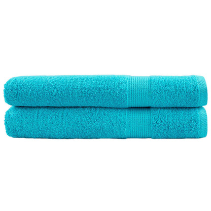 Asciugamani Premium SOLUND 2pz Turchesi 100x200cm 600 g/m² | homemem39