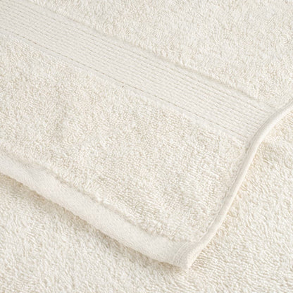 Asciugamani da Doccia SOLUND 2 pz Crema 70x140 cm 600 g/m²