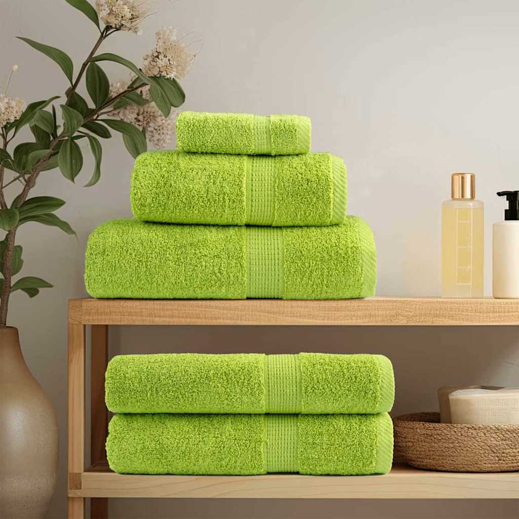 Asciugamano per Ospiti SOLUND 2 pz Verde 15 x 21 cm 550 gsm | homemem39