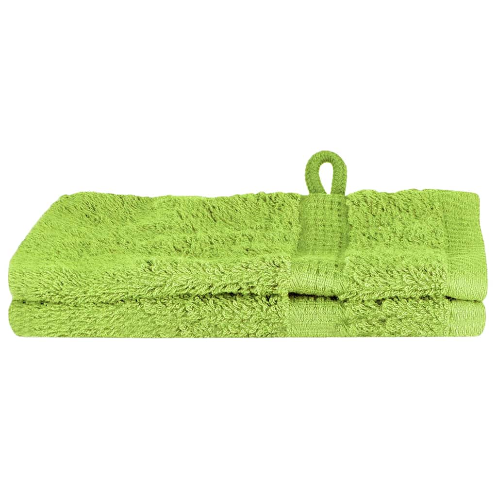 Asciugamano per Ospiti SOLUND 2 pz Verde 15 x 21 cm 550 gsm | homemem39