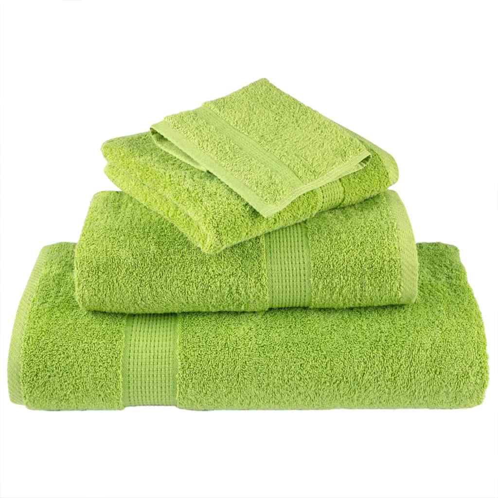 Asciugamano per Ospiti SOLUND 2 pz Verde 15 x 21 cm 550 gsm | homemem39
