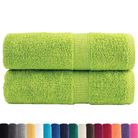 Asciugamani Premium SOLUND 2 pz Verde Mela 30x30 cm 600 g/m² - homemem39