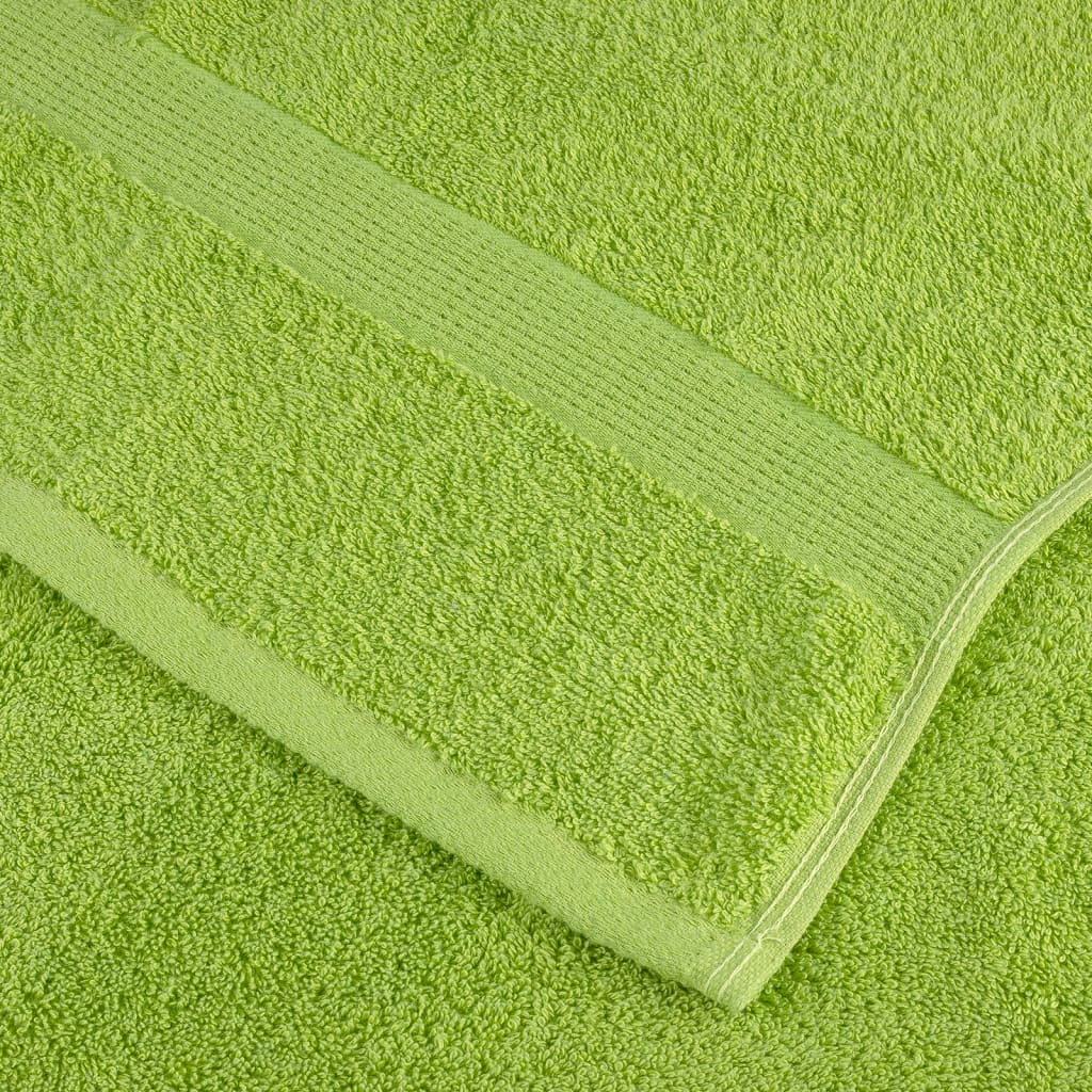 Asciugamani per Ospiti SOLUND 2pz Verdi 30x50 cm 600 gsm